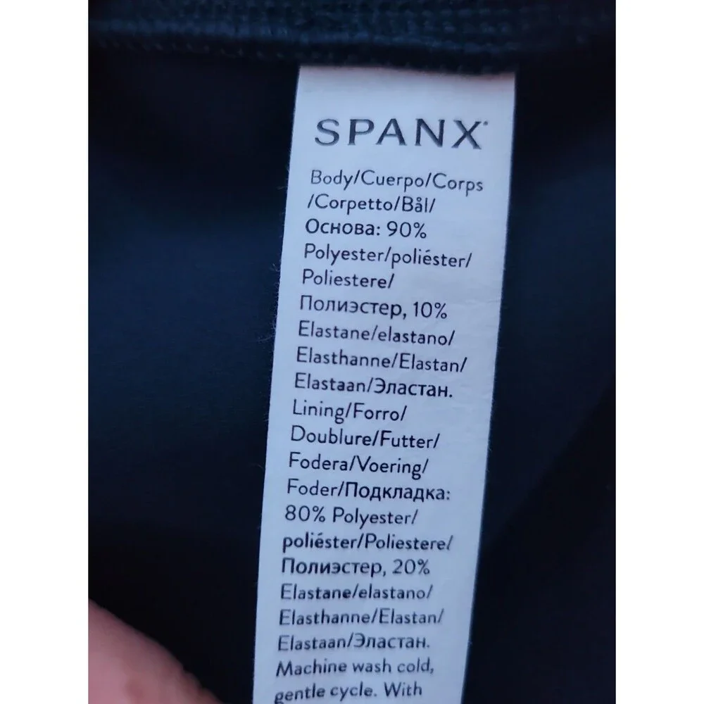 Spanx Faux Suede Flare Pant in Midnight Blue Sz L - Picture 6 of 8